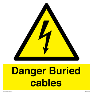 Danger Buried cables